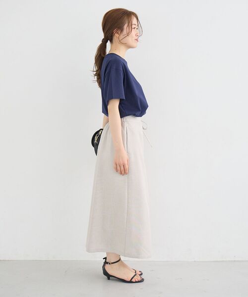 le.coeur blanc(ルクールブラン)の「レースポケットデザインTシャツ(Tシャツ/カットソー・レディース・ネイビー/オフホワイト・38)」の13枚目の写真