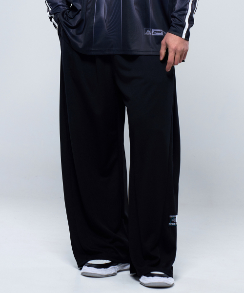 PHYSICAL GARMENTS（フィジカルガーメンツ）の「P2511 ベーシックメッシュワイドパンツ [ブラック]（スウェットパンツ・メンズ・ブラック・MEDIUM/LARGE/X-LARGE/XX-LARGE）」の3枚目の写真