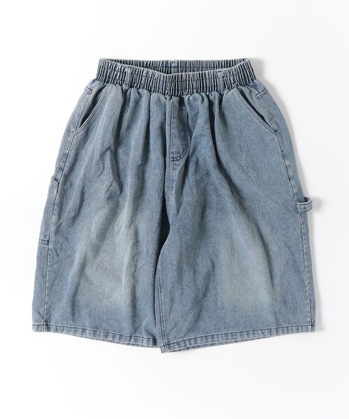 CALIFORNIA OUTFITTERS(カリフォルニア アウトフィッターズ)の「5C15 ワイドシルエット ペインターデニムハーフパンツ(デニムパンツ・メンズ・インディゴブルー/ライトブルー/ブルー・L/XL)」の5枚目の写真