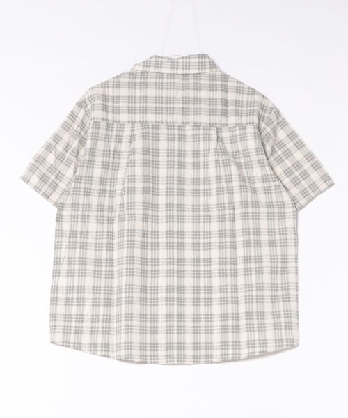 AsRiRe(アスリレイ)の「26ss ユニサックス/ ゆるシルエットチェック半袖シャツ(シャツ/ブラウス・メンズ・ホワイト/ピンク・M/L)」の3枚目の写真