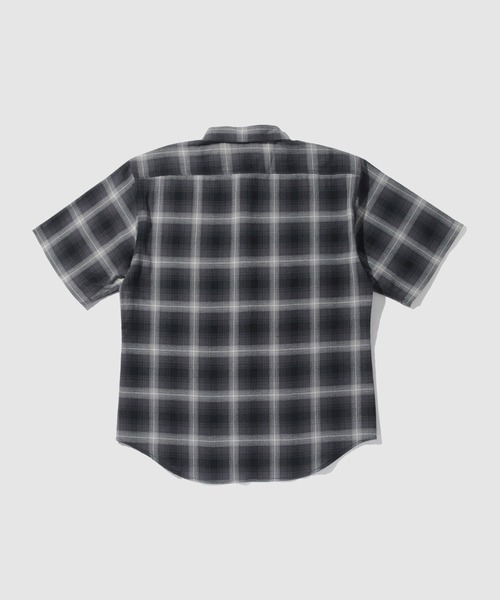 Dickies(ディッキーズ)の「【GENUINE Dickies/ ジェニュインデッキーズ】パナマ織 オンブレチェック 半袖ワークシャツ(シャツ/ブラウス・メンズ・ネイビー/オフホワイト/ブラック・M/L/XL)」の7枚目の写真