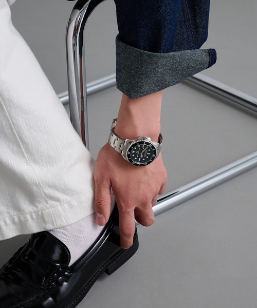 MAGASIN DE MODE Brew（マガジンデモードブリュー）の「【MAGASIN DE MODE Brew】1970's ダイバーズスタイル ウォッチ 初期デイトモデル　FW◎　ミリタリーウォッチ　ヴィンテージ　Ref.1680イメージ（アナログ腕時計・メンズ・ブラック×シルバー/ホワイト×シルバー/ブラック系1・FREE）」の20枚目の写真