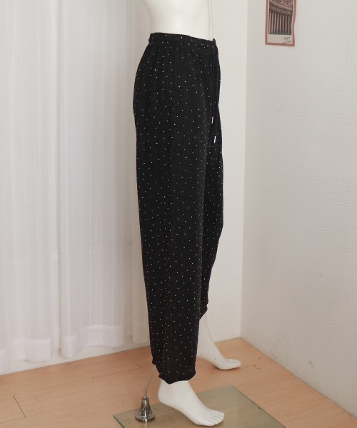 Miniministore(ミニミニストア)の「キラキラパンツ ワイドパンツ 美脚韓国風(スラックス・レディース・ブラック/グレー・L/XL/M)」の14枚目の写真