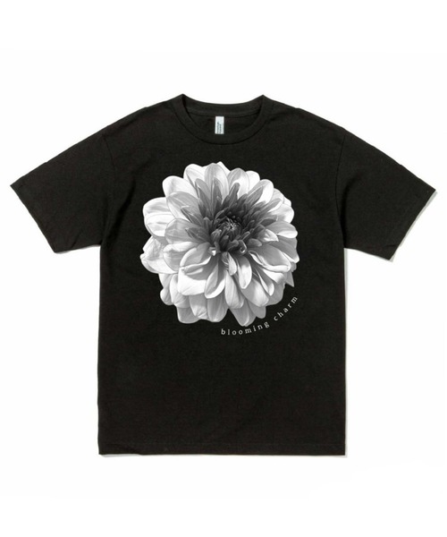 BLOOMING CHARM(ブルーミングチャーム)の「Flower monotone print big T-shirt(Tシャツ/カットソー・レディース・ブラック・X-LARGE)」の8枚目の写真