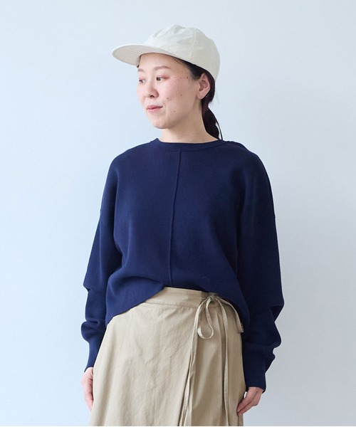 yuni(ユニ )の「Cotton smooth short 2way cardigan(カーディガン/ボレロ・レディース・グレー/ネイビー・FREE)」の2枚目の写真