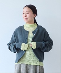 yuni | Cotton smooth short 2way cardigan(カーディガン/ボレロ)