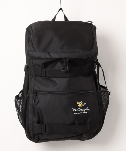Mark Gonzales(マーク・ゴンザレス)の「大容量 ボックス型 バックパック A4・B4・PC対応(バックパック/リュック・メンズ・ブラック・FREE)」の2枚目の写真