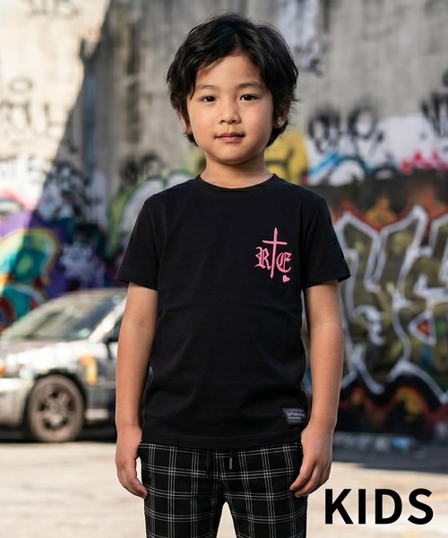 adamsJUGGLER(アダムスジャグラー)の「RTEG B it onティーキッズ(Tシャツ/カットソー・キッズ・ブラック×イエロー/ブラック×ピンク・100/110/120/130/150)」の2枚目の写真