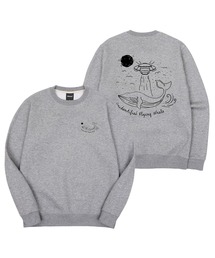 宇宙船クジラ裏起毛オーバーサイズスウェット