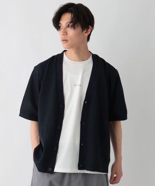 GLOBAL WORK(グローバルワーク)の「トクトク2SETメッシュカーデ/806929(カーディガン/ボレロ・メンズ・ブラウン系その他6/ネイビー/スカイブルー/グレー・SMALL/MEDIUM/X-LARGE/LARGE)」の4枚目の写真