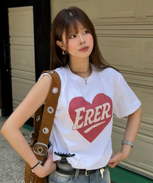 Oversized Heart Logo T-shirt White