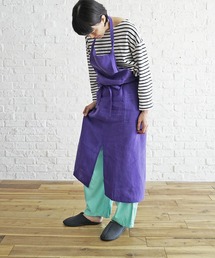 TIMELESS COMFORT（タイムレスコンフォート）の「Sankara.（サンカラ）リネンソリッドエプロン（エプロン）」