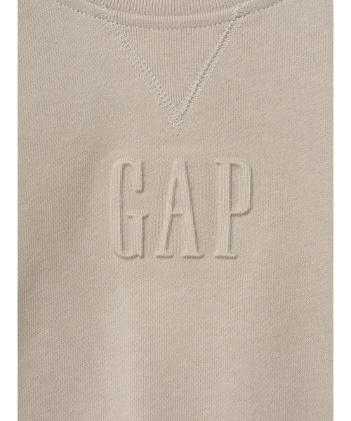 GAP（ギャップ）の「フレンチテリー オーバーサイズ 裾ロールアップ クロップドスウェットシャツ（スウェット・レディース・ブラック/ベージュ/ブラウン・S/M/L/XXS/XS/XL）」の20枚目の写真