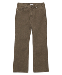 PARTIMENTO（パルティメント）の「[12oz] ストレートフレアデニムパンツ ブラウン（デニムパンツ）」