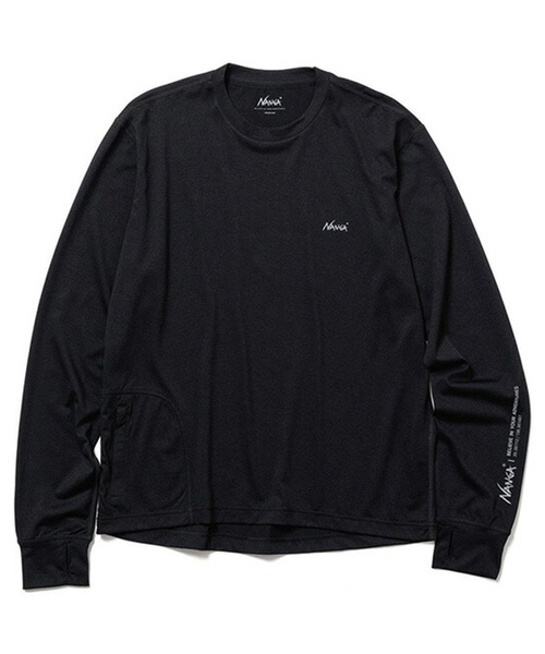 NANGA(ナンガ)の「NANGA AirFlex L/S RASH GUARD(Tシャツ/カットソー・メンズ・グレー/ブラック・L/M/XL)」の3枚目の写真