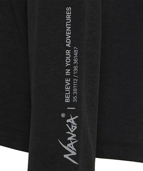 NANGA(ナンガ)の「NANGA AirFlex L/S RASH GUARD(Tシャツ/カットソー・メンズ・グレー/ブラック・L/M/XL)」の10枚目の写真