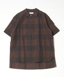 TATRAS CONCEPT STORE（タトラスコンセプトストア）の「TURN A(ターン エー) コットンリネンコードチェック LD ウォッシャー H/S プルオーバ（シャツ/ブラウス）」