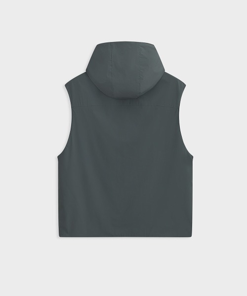 MODE COMMUTER（モードコミューター）の「Relaxed-Fit Hooded Vest（ベスト・メンズ・ダークグリーン・SMALL/MEDIUM/LARGE）」の6枚目の写真