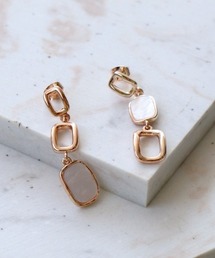 シェルアシメピアス