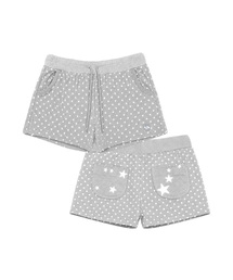 STARドットバンディングパンツ_グレー