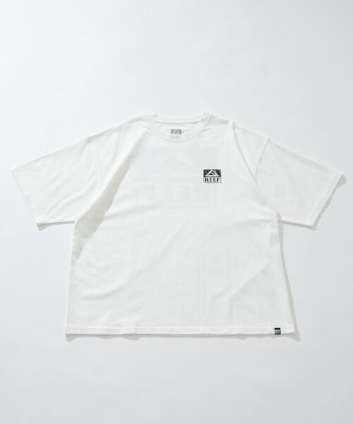 REEF(リーフ)の「REEF BOX LOGO SHORT-SLEEVE T-SHIRTS(Tシャツ/カットソー・メンズ・ホワイト/ブラック・MEDIUM/LARGE)」の2枚目の写真