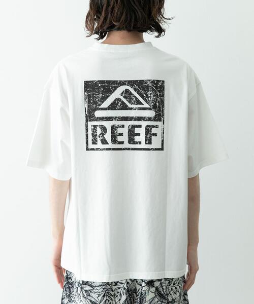 REEF(リーフ)の「REEF BOX LOGO SHORT-SLEEVE T-SHIRTS(Tシャツ/カットソー・メンズ・ホワイト/ブラック・MEDIUM/LARGE)」の3枚目の写真