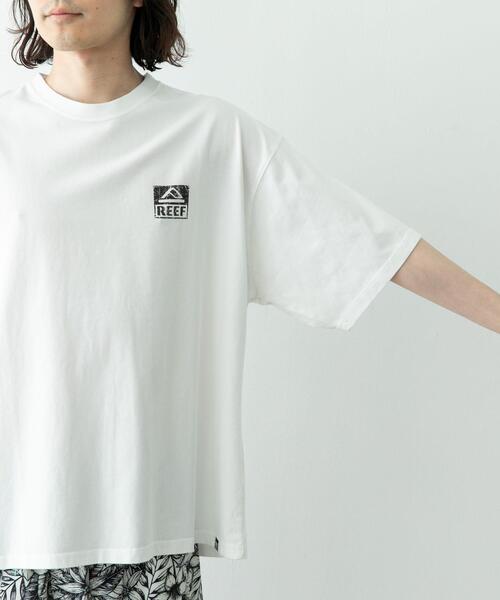 REEF(リーフ)の「REEF BOX LOGO SHORT-SLEEVE T-SHIRTS(Tシャツ/カットソー・メンズ・ホワイト/ブラック・MEDIUM/LARGE)」の4枚目の写真