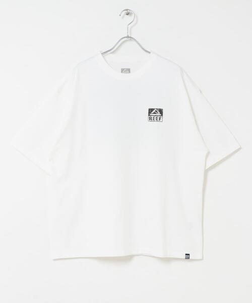 REEF(リーフ)の「REEF BOX LOGO SHORT-SLEEVE T-SHIRTS(Tシャツ/カットソー・メンズ・ホワイト/ブラック・MEDIUM/LARGE)」の5枚目の写真