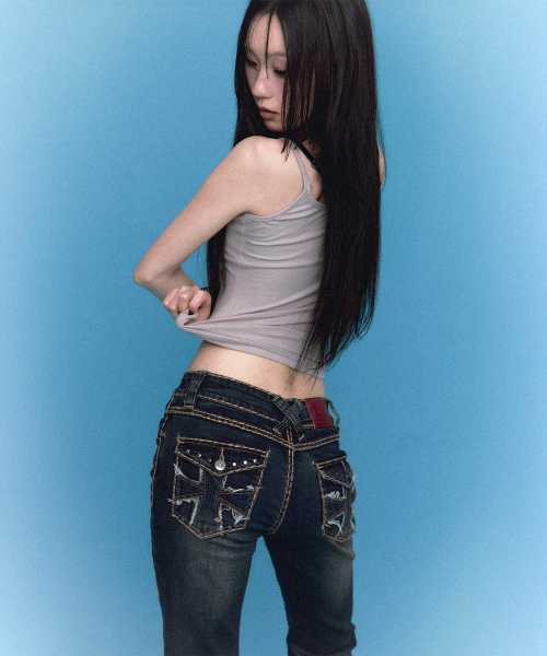 ROUGHNECK(ラフネック)の「Bold Stich BootCut Denim Blue(デニムパンツ・レディース・その他・MEDIUM/SMALL)」の13枚目の写真