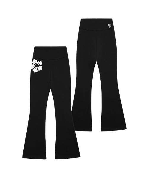 GRAVER（グレーバー）の「[ウーマン]ドットフラワーブーツカットパンツ_2カラー（スウェットパンツ・レディース・ネイビー/ブラック系その他2・ONE SIZE）」の6枚目の写真