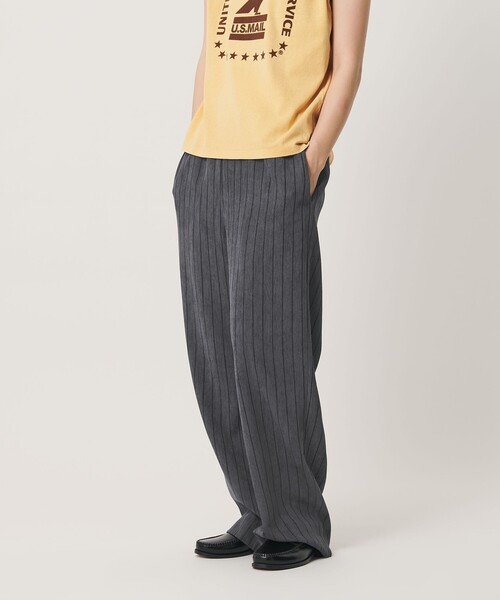 BEAUTY&YOUTH UNITED ARROWS(ビューティーアンドユースユナイテッドアローズ)の「ポリエステルブレンド ストライプ イージーパンツ(その他パンツ・レディース・ライラック/ダークグレー・M/S)」の3枚目の写真