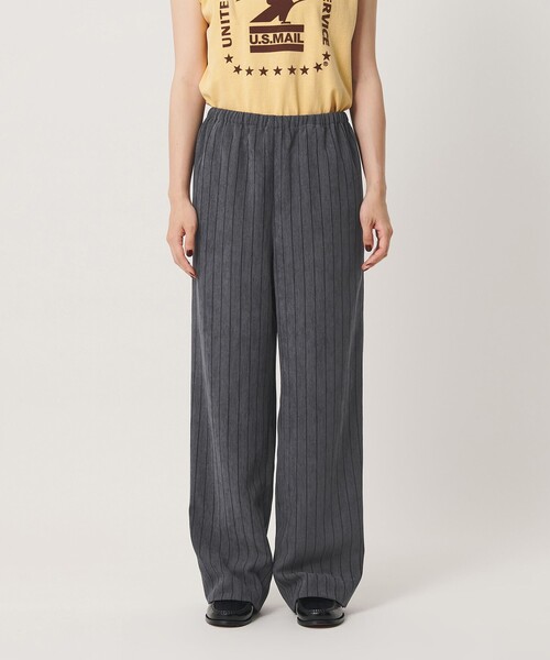 BEAUTY&YOUTH UNITED ARROWS(ビューティーアンドユースユナイテッドアローズ)の「ポリエステルブレンド ストライプ イージーパンツ(その他パンツ・レディース・ライラック/ダークグレー・M/S)」の9枚目の写真