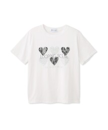 ハートモチーフラインストーンTシャツ