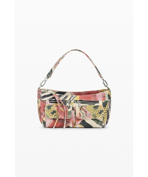 Desigual（デシグアル）の「【2026秋冬新作】ミックスパターン ミニショルダーバッグ（ショルダーバッグ・レディース・マルチ・FREE）」の2枚目の写真