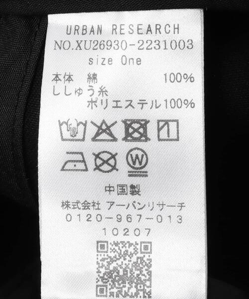 Collaboration URBAN RESEARCH(コラボレーションアーバンリサーチ)の「KAMUKURA×UR CAP Kamukura(キャップ・レディース・ブラック/レッド・ONE)」の10枚目の写真