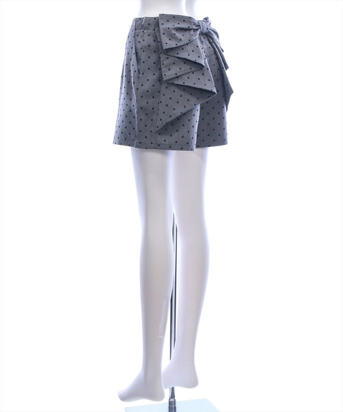 clear（クリア）の「バックリボンハートドットショートパンツ［骨格ウェーブ／フェミニン／華やか／ガーリー］（その他パンツ・レディース・グレー/ブラック・S/M）」の22枚目の写真