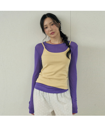 オールデイレイヤードテンセルTシャツ(ベリープラム)