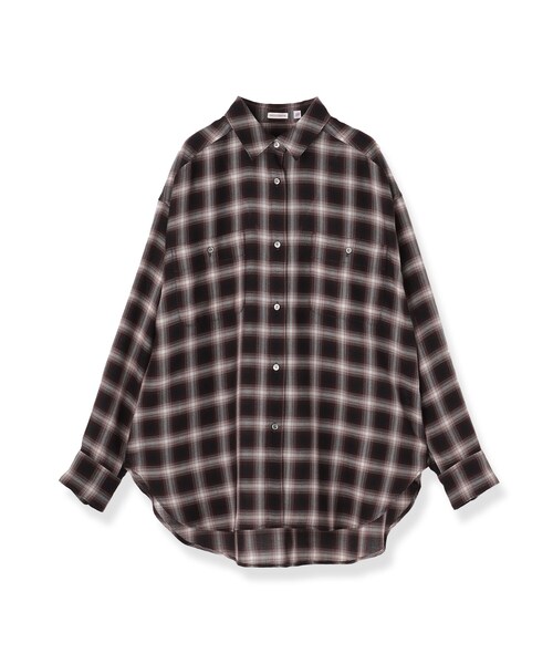 DRESSTERIOR(ドレステリア)の「【ウォッシャブル】ビエラオンブレチェックシャツ(シャツ/ブラウス・レディース・ワイン系1/チャコールグレー・36/38)」の11枚目の写真