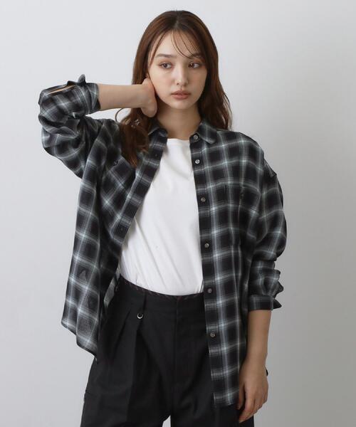 DRESSTERIOR(ドレステリア)の「【ウォッシャブル】ビエラオンブレチェックシャツ(シャツ/ブラウス・レディース・ワイン系1/チャコールグレー・36/38)」の17枚目の写真