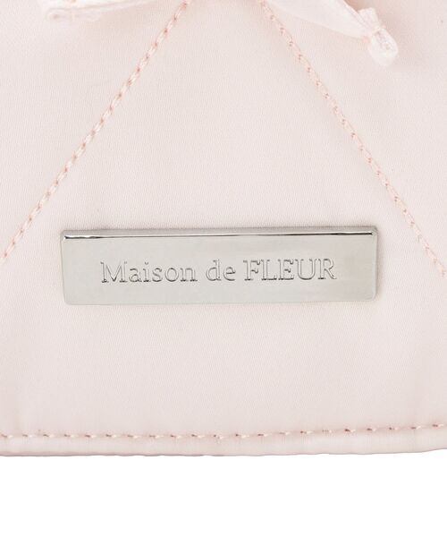 Maison de FLEUR(メゾンドフルール)の「リボンマニアキルティングスクエアトート(トートバッグ・レディース・ブラック/ピンク・FREE)」の13枚目の写真