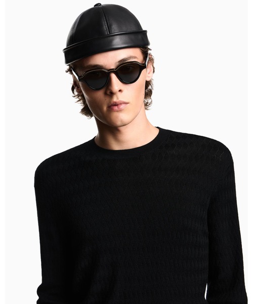 EMPORIO ARMANI(エンポリオアルマーニ)の「【エンポリオ アルマーニ】セーター バージンウール エンボスジャカードパターン(ニット/セーター・メンズ・ブラック系1/ブラウン系/ネイビー系・LARGE/MEDIUM/SMALL/X-LARGE/X-SMALL)」の13枚目の写真