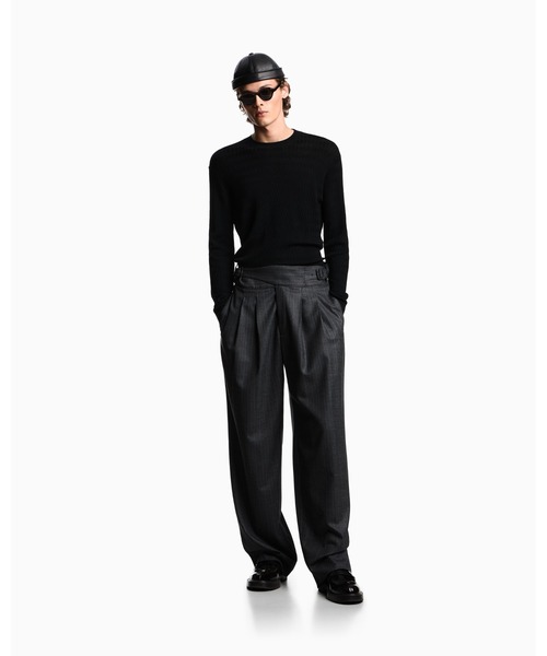 EMPORIO ARMANI(エンポリオアルマーニ)の「【エンポリオ アルマーニ】セーター バージンウール エンボスジャカードパターン(ニット/セーター・メンズ・ブラック系1/ブラウン系/ネイビー系・LARGE/MEDIUM/SMALL/X-LARGE/X-SMALL)」の15枚目の写真