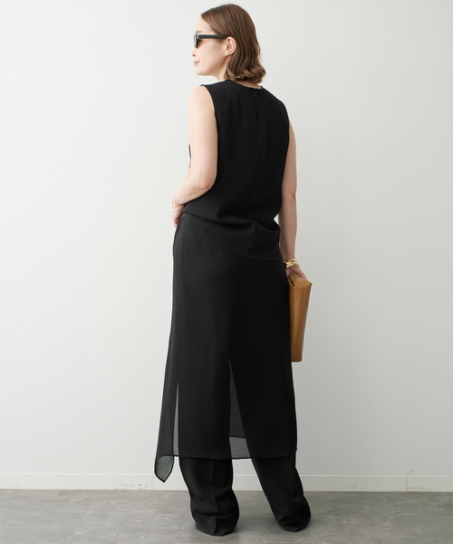 Deuxieme Classe(ドゥーズィエムクラス)の「トリアセシフォン WRAP SKIRT(スカート・レディース・ブラック・38/36)」の14枚目の写真
