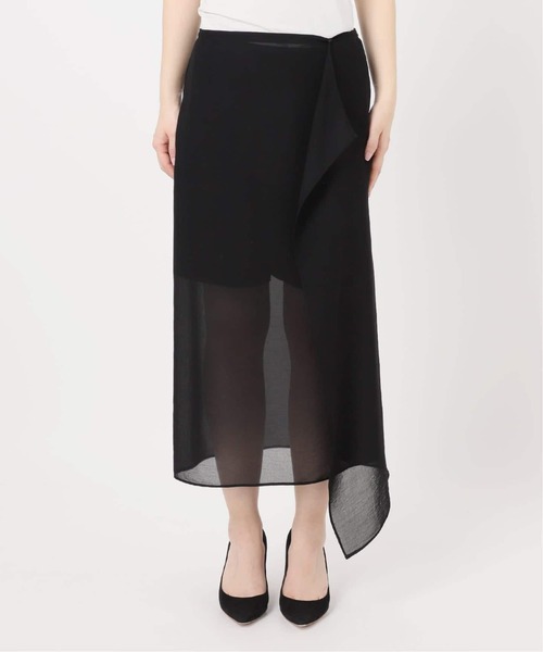 Deuxieme Classe(ドゥーズィエムクラス)の「トリアセシフォン WRAP SKIRT(スカート・レディース・ブラック・38/36)」の15枚目の写真