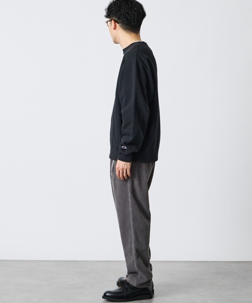 Champion（チャンピオン）の「【WEB先行予約】[Champion/チャンピオン] 別注 スリーアイコン ロゴ刺繍スウェット（スウェット・レディース・ブラウン/ネイビー/ブラック/チャコール/オートミール/グレー・S/L/M）」の18枚目の写真