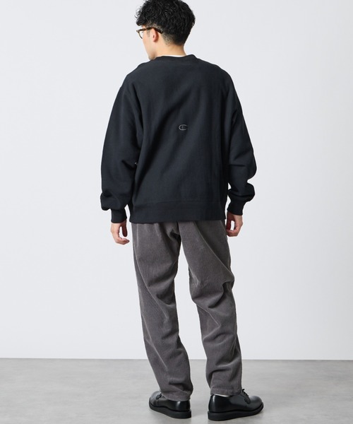 Champion（チャンピオン）の「【WEB先行予約】[Champion/チャンピオン] 別注 スリーアイコン ロゴ刺繍スウェット（スウェット・レディース・ブラウン/ネイビー/ブラック/チャコール/オートミール/グレー・S/L/M）」の19枚目の写真