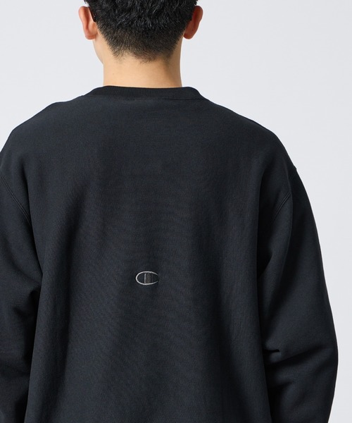 Champion（チャンピオン）の「【WEB先行予約】[Champion/チャンピオン] 別注 スリーアイコン ロゴ刺繍スウェット（スウェット・レディース・ブラウン/ネイビー/ブラック/チャコール/オートミール/グレー・S/L/M）」の21枚目の写真