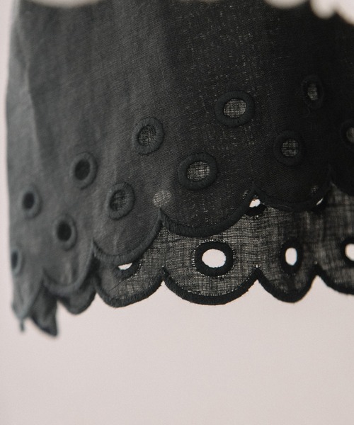 nop de nod（ノップドゥノッド）の「ラミー刺繍羽織ブラウス（シャツ/ブラウス・レディース・オフホワイト/ブラック・3）」の17枚目の写真