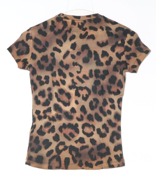 Desigual（デシグアル）の「Leopard Minnie Graphic T-Shirt/レオパード ミニー グラフィック Tシャツ（Tシャツ/カットソー・レディース・ブラウン・XS/S/M/L/XL）」の3枚目の写真