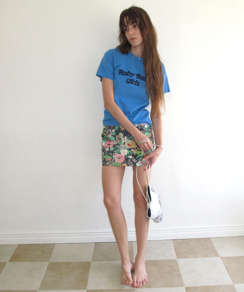 CENTAUR.KR(セントール)の「STUD HALF SLEEVE T-SHIRT_BLUE(Tシャツ/カットソー・レディース・その他・FREE)」の5枚目の写真